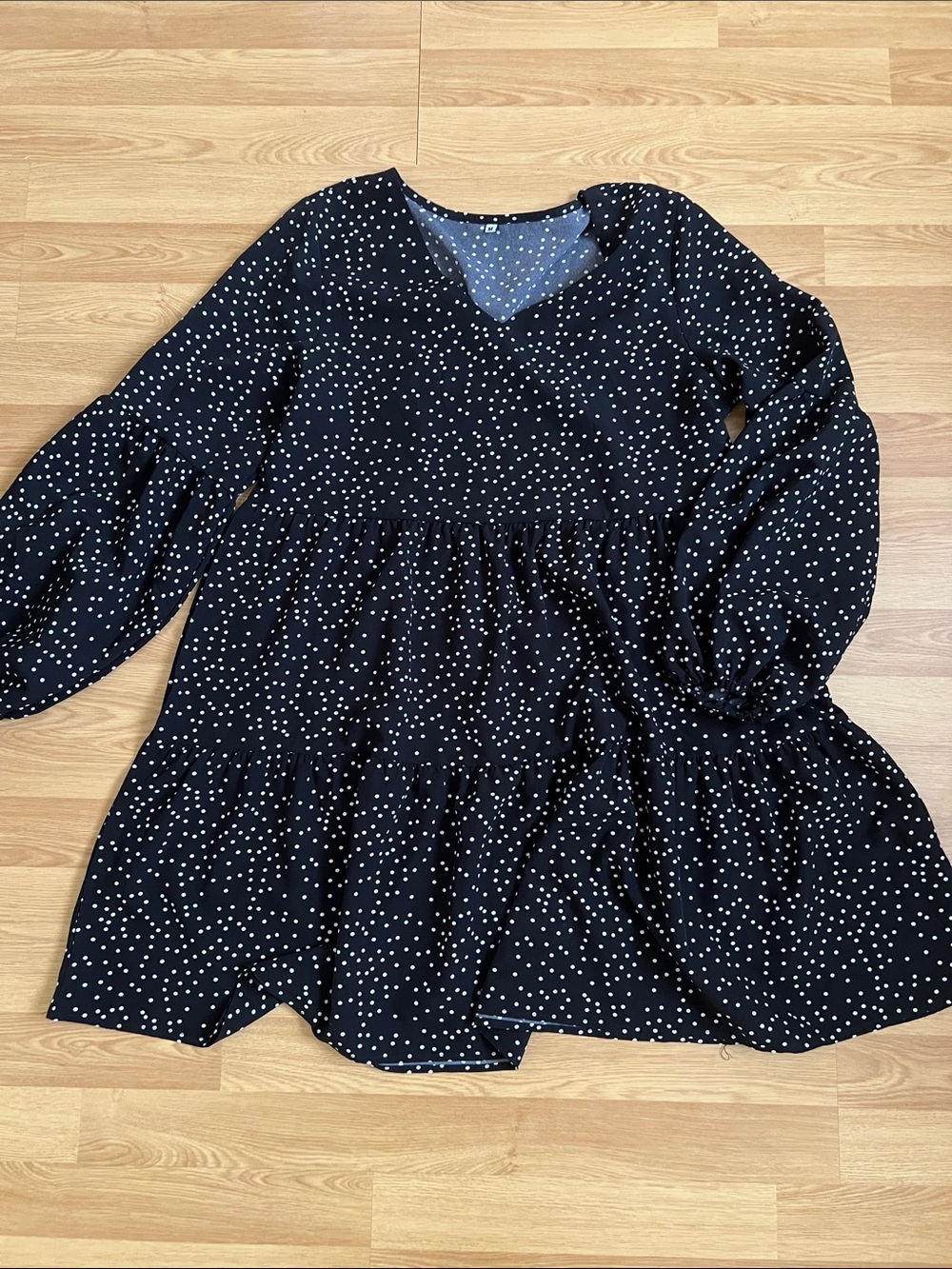 Amazon Black Polka Dot Mini Dress